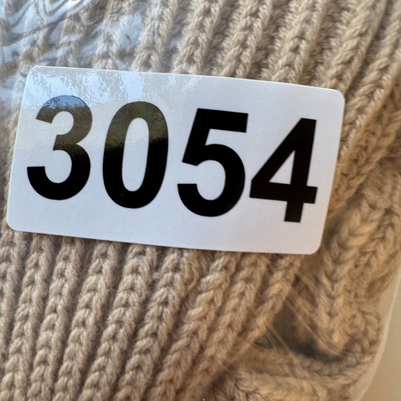 Y2K Crochet Ruffle Cardigan Sweater Tan Knit Open Front Size L Boho Fairygruge - Picture 12 of 12